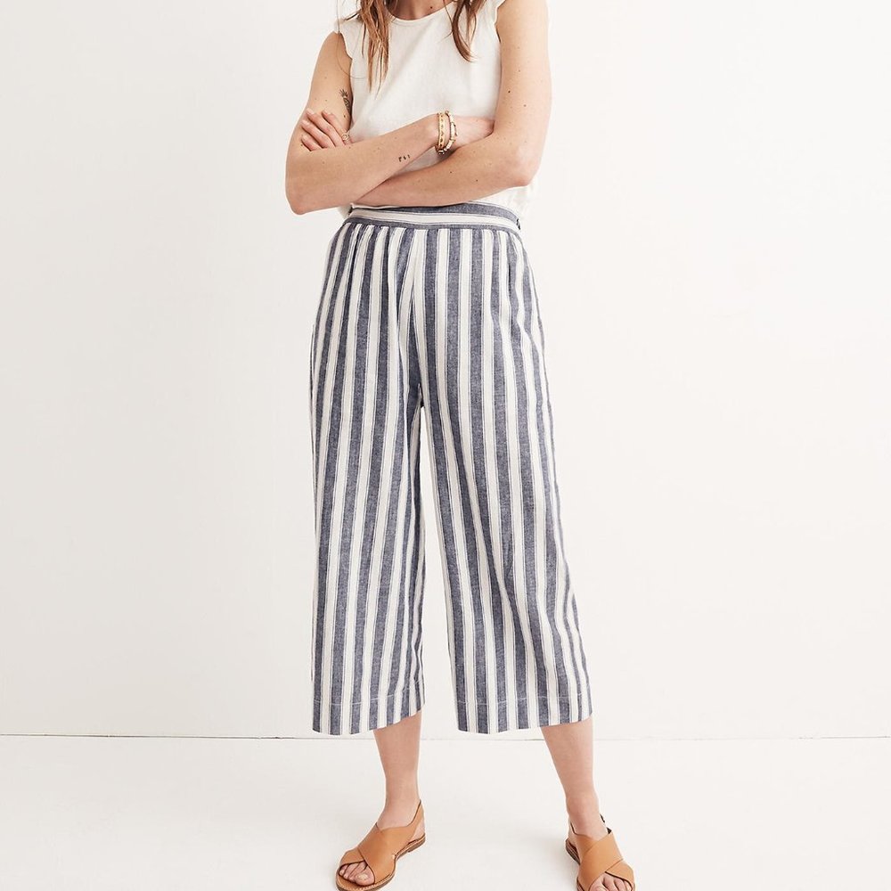 Madewell Pull-On Striped Pants